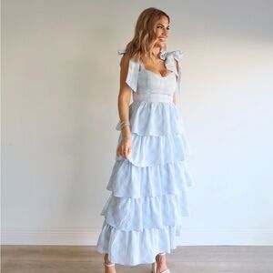 Spring Gingham / Plaid Tiered Easter Dress